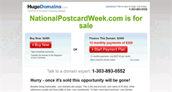 Desktop Screenshot of nationalpostcardweek.com