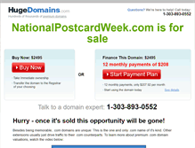 Tablet Screenshot of nationalpostcardweek.com